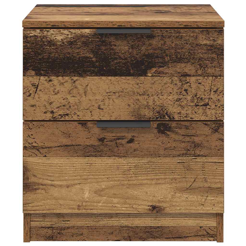 Bedside Cabinet 2 pcs Old wood 45 x 39 x 50 cm Engineered wood